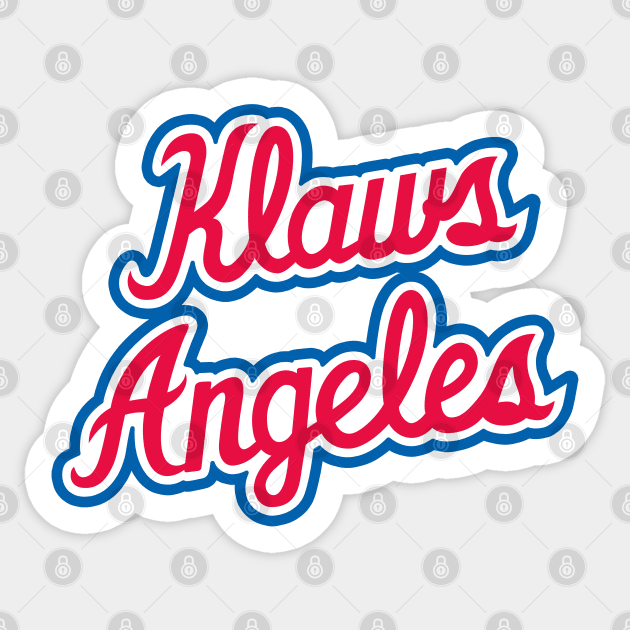 Klaws Angeles - White Sticker by KFig21